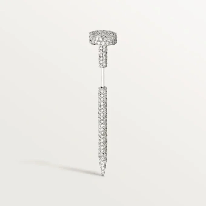 Alfiler de corbata Juste Un Clou – Oro blanco y diamantes – Cartier
