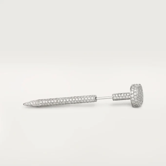 Alfiler de corbata Juste Un Clou – Oro blanco y diamantes – Cartier