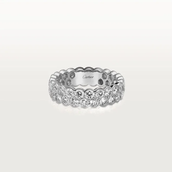 Alianza Broderie De Cartier – Oro blanco, diamantes – Cartier