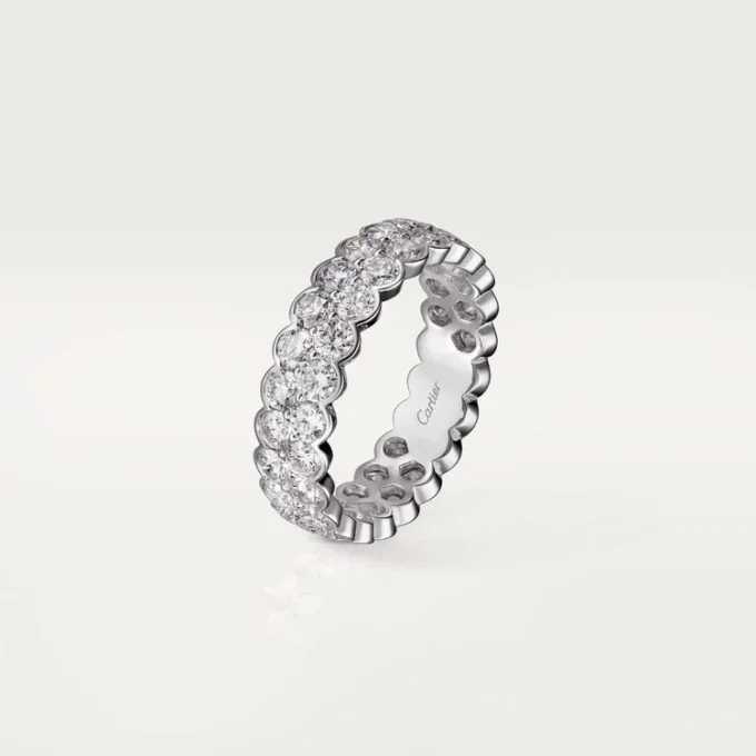 Alianza Broderie De Cartier – Oro blanco, diamantes – Cartier