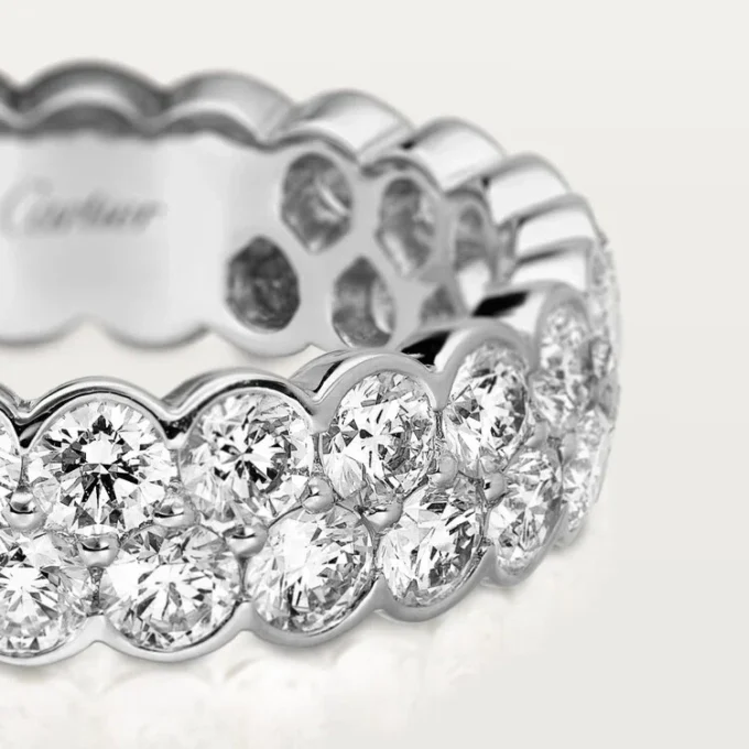 Alianza Broderie De Cartier – Oro blanco, diamantes – Cartier