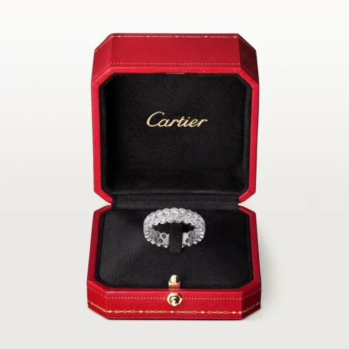 Alianza Broderie De Cartier – Oro blanco, diamantes – Cartier