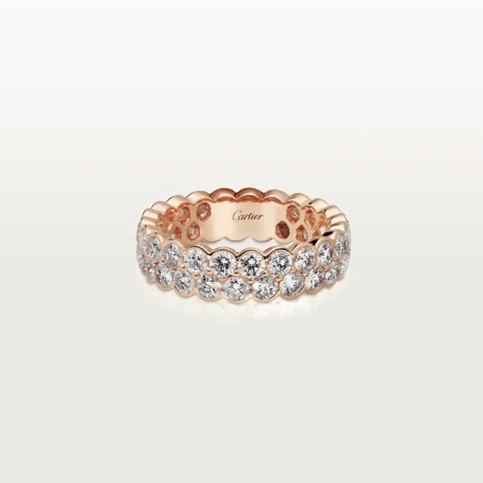 Alianza Broderie De Cartier – Oro rosa, diamantes – Cartier