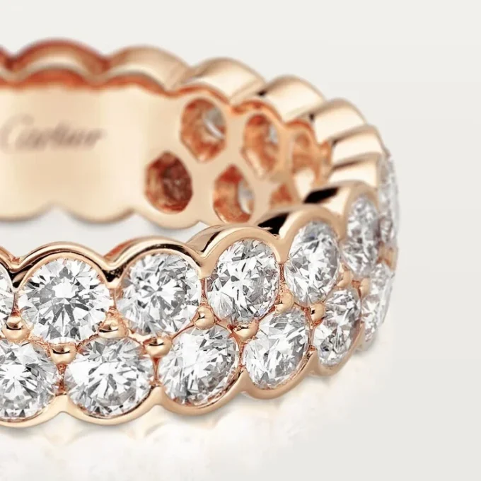 Alianza Broderie De Cartier – Oro rosa, diamantes – Cartier