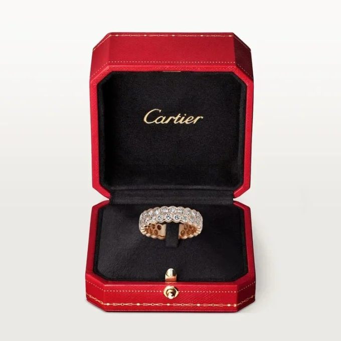 Alianza Broderie De Cartier – Oro rosa, diamantes – Cartier