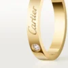 Alianza C De Cartier, 3 mm de ancho, 1 diamante