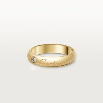 Alianza C De Cartier, 4 mm de ancho, 1 diamante