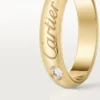 Alianza C De Cartier, 4 mm de ancho, 1 diamante