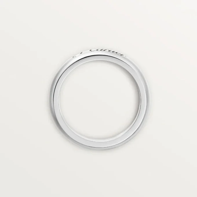 Alianza C de Cartier, 4 mm de ancho, 1 diamante
