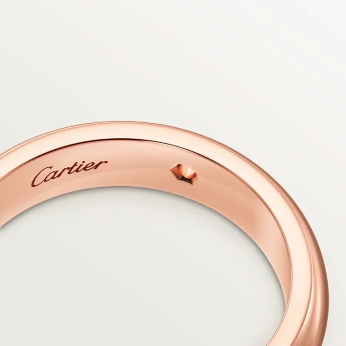Alianza C De Cartier, 4 mm de ancho, 1 diamante