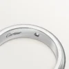 Alianza C de Cartier, 4 mm de ancho, 1 diamante