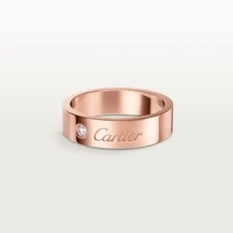 Alianza C De Cartier, 5 mm de ancho, 1 diamante