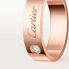 Alianza C De Cartier, 5 mm de ancho, 1 diamante