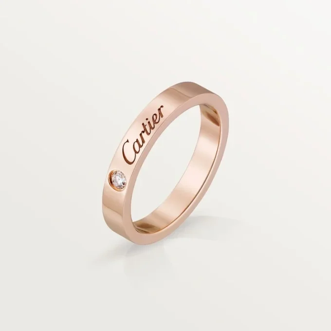 Alianza C De Cartier – Oro rosa, diamante – Cartier