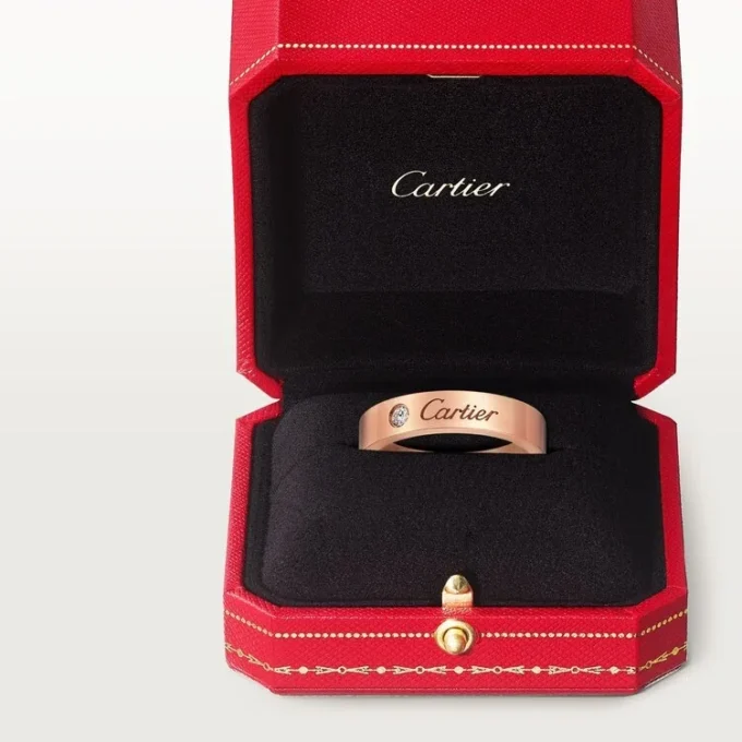 Alianza C De Cartier – Oro rosa, diamante – Cartier
