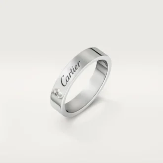 Alianza C de Cartier – Platino, diamantes – Cartier