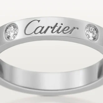 Alianza C de Cartier – Platino, diamantes – Cartier