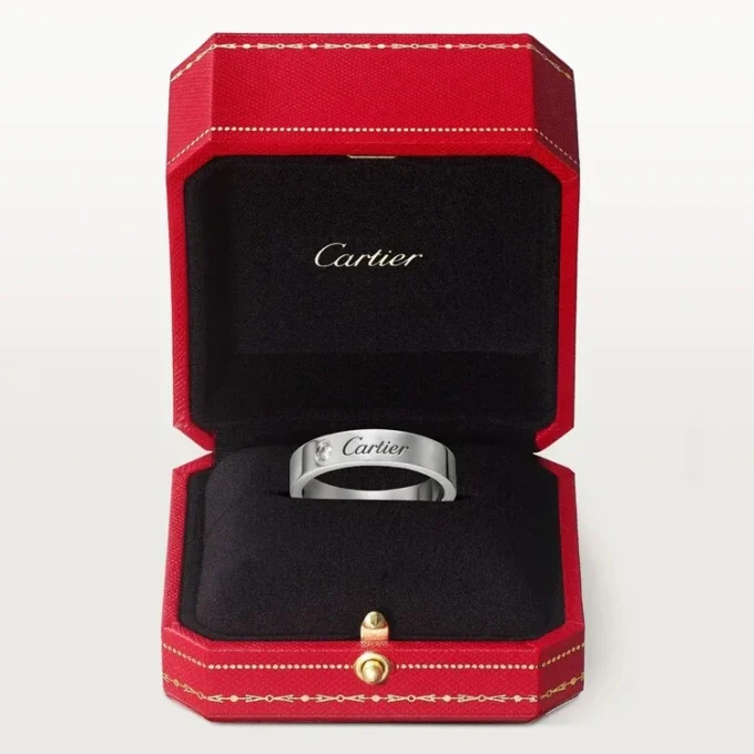Alianza C de Cartier – Platino, diamantes – Cartier