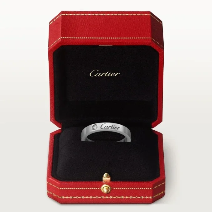 Alianza C de Cartier – Platino, diamantes – Cartier