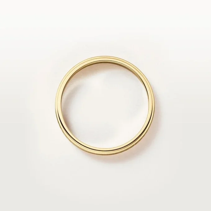 Alianza Cartier D’amour, 2,3 mm de ancho, pavé