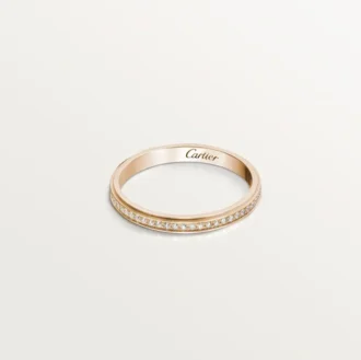 Alianza Cartier D’amour – Oro rosa, diamantes – Cartier