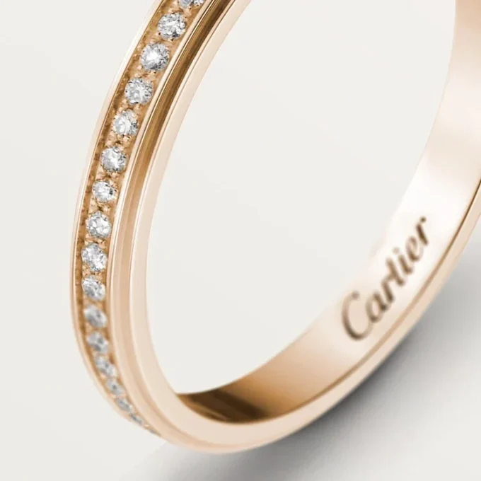 Alianza Cartier D’amour – Oro rosa, diamantes – Cartier