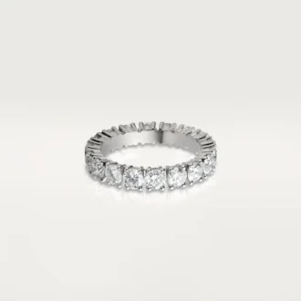 Alianza Cartier Destinee, 4,1 mm de ancho, pavé