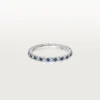 Alianza Etincelle De Cartier – Platino, zafiros, diamantes – Cartier