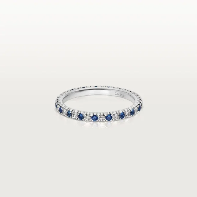 Alianza Etincelle De Cartier – Platino, zafiros, diamantes – Cartier