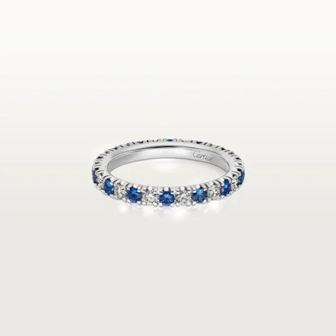 Alianza Etincelle De Cartier – Platino, zafiros, diamantes – Cartier