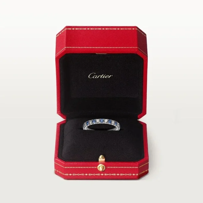 Alianza Etincelle De Cartier – Platino, zafiros, diamantes – Cartier