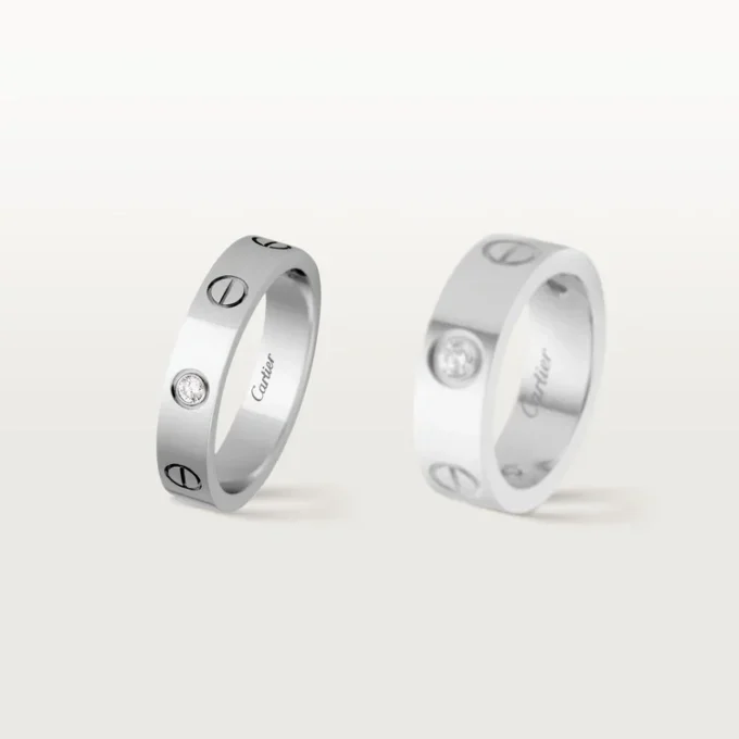 Alianza Love, 1 diamante – Oro blanco, Diamante – Cartier