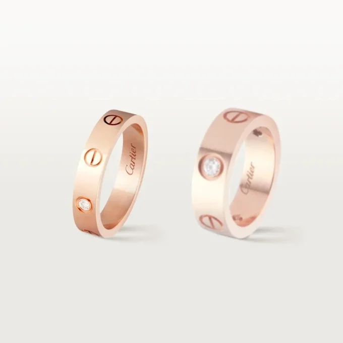 Alianza Love, 1 diamante – Oro rosa, Diamante – Cartier