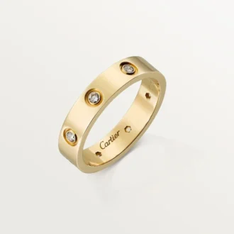 Alianza Love, 8 diamantes – Oro amarillo, Diamantes – Cartier