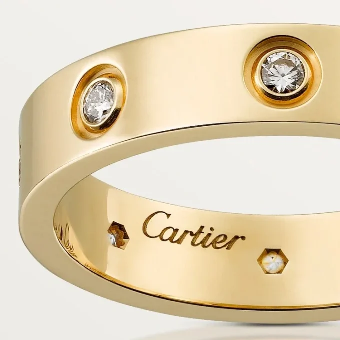 Alianza Love, 8 diamantes – Oro amarillo, Diamantes – Cartier