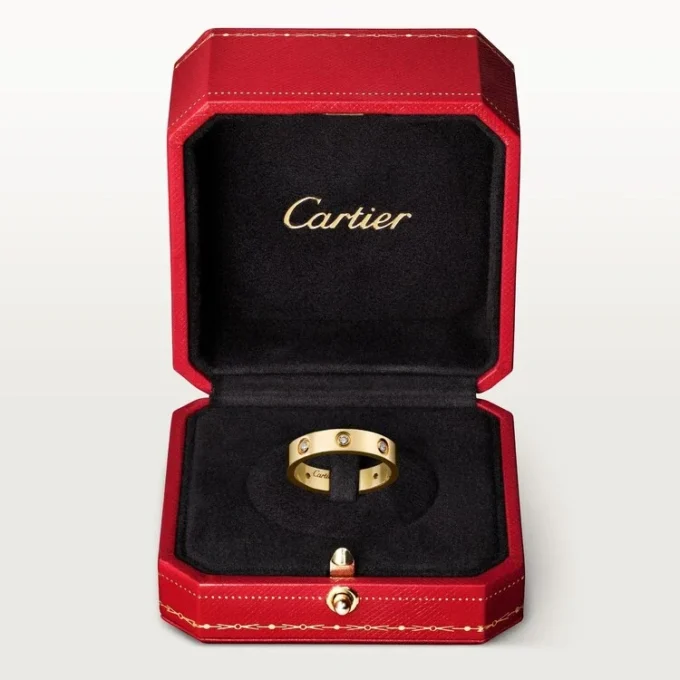 Alianza Love, 8 diamantes – Oro amarillo, Diamantes – Cartier
