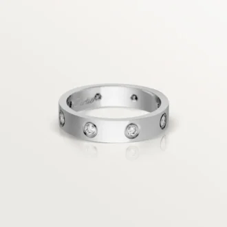 Alianza Love, 8 diamantes – Oro blanco, Diamantes – Cartier