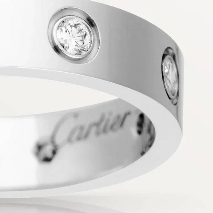 Alianza Love, 8 diamantes – Oro blanco, Diamantes – Cartier
