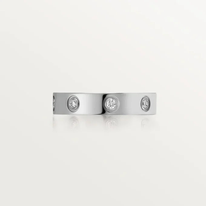 Alianza Love, 8 diamantes – Oro blanco, Diamantes – Cartier