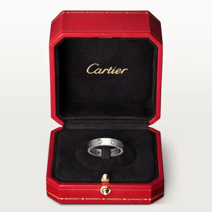 Alianza Love, 8 diamantes – Oro blanco, Diamantes – Cartier