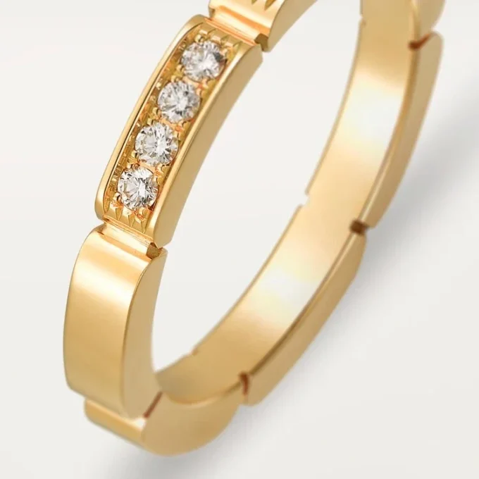 Alianza Maillon Panthere – Oro amarillo, diamantes – Cartier