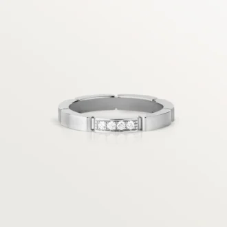 Alianza Maillon Panthere – Oro blanco, diamantes – Cartier