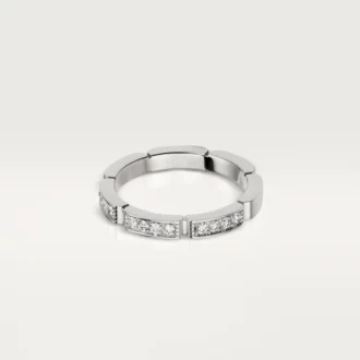 Alianza Maillon Panthere – Oro blanco, diamantes – Cartier
