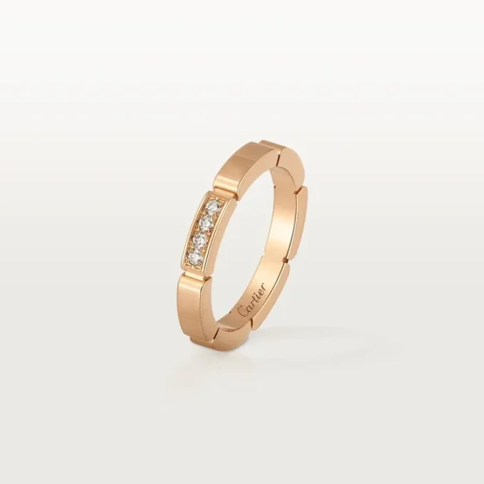 Alianza Maillon Panthere – Oro rosa, diamantes – Cartier
