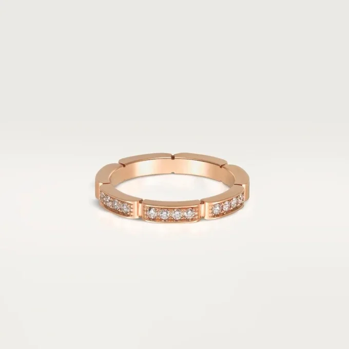 Alianza Maillon Panthere – Oro rosa, diamantes – Cartier