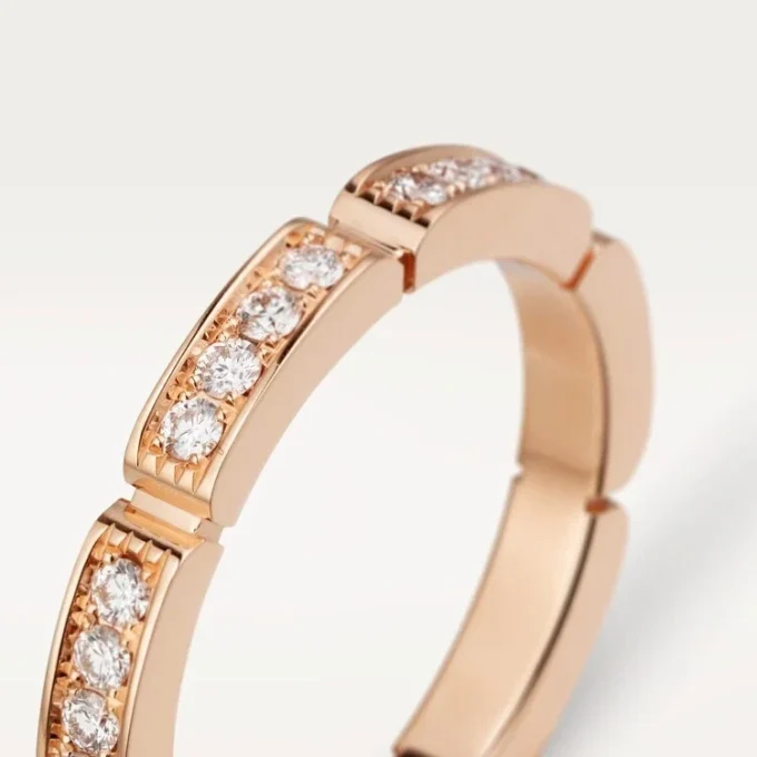 Alianza Maillon Panthere – Oro rosa, diamantes – Cartier