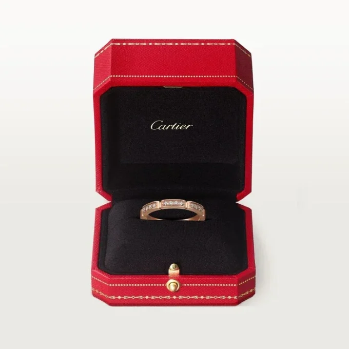 Alianza Maillon Panthere – Oro rosa, diamantes – Cartier