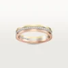 Alianza Trinity – Oro blanco, oro amarillo, oro rosa, diamantes – Cartier