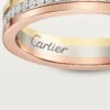 Alianza Trinity – Oro blanco, oro amarillo, oro rosa, diamantes – Cartier
