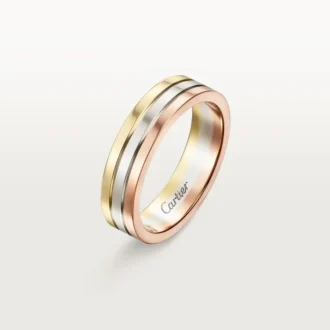 Alianza Vendome Louis Cartier – Oro blanco, oro amarillo, oro rosa – Cartier